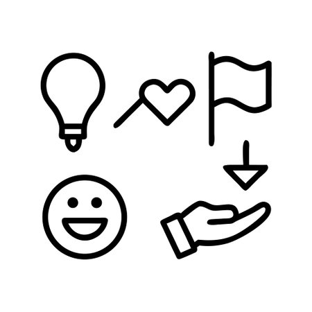 Idea icon vector. A thin line sign. Isolated contour symbol illustration