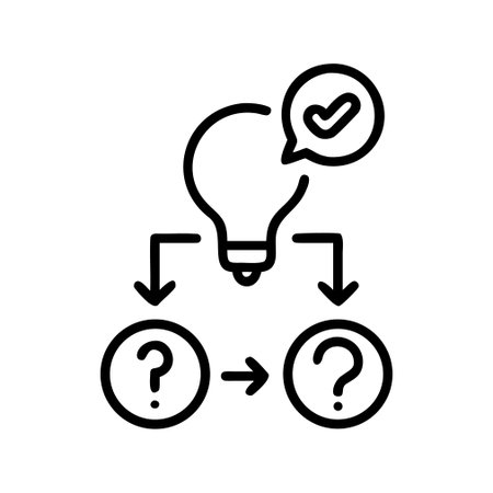 Idea, innovation, brainstorming line icon, concept illustration, outline symbol, vector sign, linear symbol.のイラスト素材