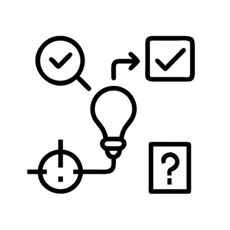 Idea generation line icon, concept illustration, outline symbol, vector sign, linear symbol.のイラスト素材