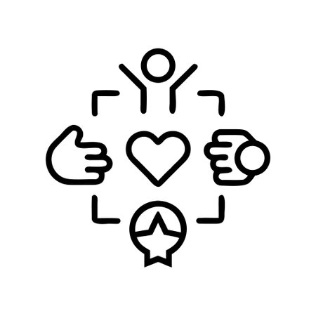 Social network line icon, concept illustration, outline symbol, vector sign, linear symbol.のイラスト素材
