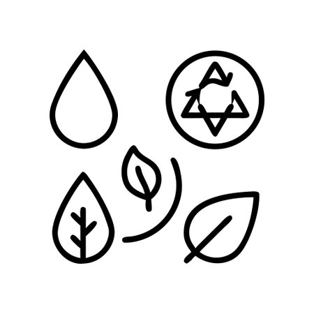 Recycle icon, concept illustration, outline symbol, vector sign, linear symbol.のイラスト素材