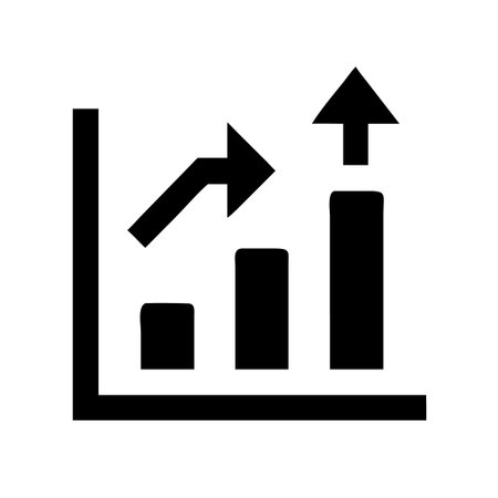Graph icon, vector illustration. Flat design style eps 10.のイラスト素材