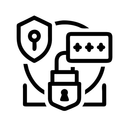 Security Shield Icon Vector. Outline Security Shield Sign. Isolated Contour Symbol Illustrationのイラスト素材
