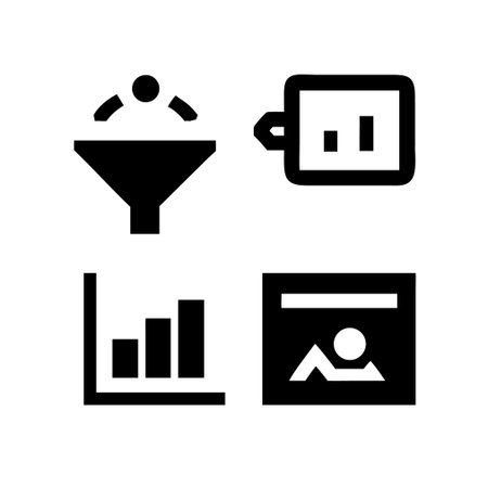 Business analytics icon vector set. Business analytics illustration sign collection. Analytics symbol.のイラスト素材