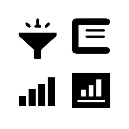 Data analytics icon set. Simple illustration of data analytics vector icons for webのイラスト素材