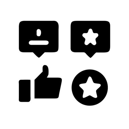 Like and comment icon. Thumbs up, like, star. Vector illustrationのイラスト素材