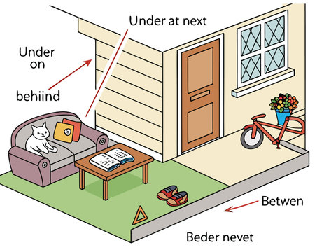 Vector illustration of the interior of a room with a sofa, a book and a bicycleのイラスト素材