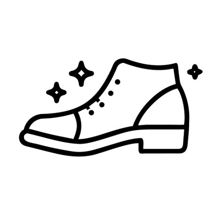Shoes Icon Vector. Outline Shoes Sign. Isolated Contour Symbol Illustrationのイラスト素材
