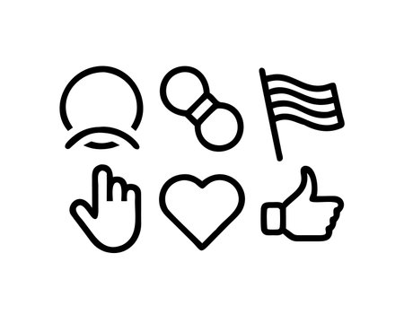 Set of hand drawn doodle icons. Icons for social networks, blogs, web sites and mobile apps.のイラスト素材