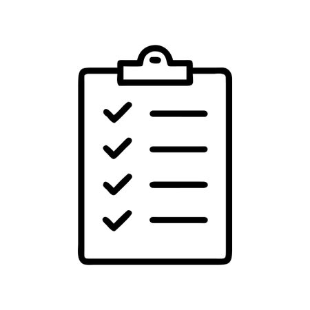 Checklist icon flat vector template design trendy on a white background.のイラスト素材