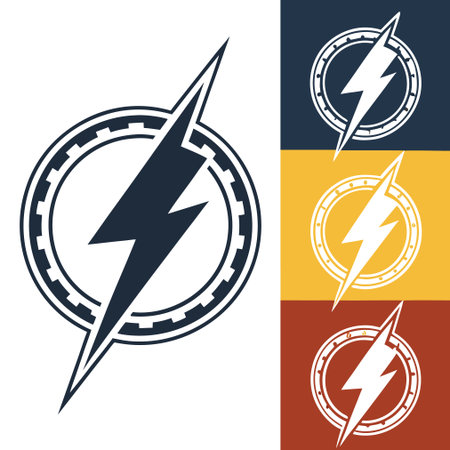 Electricity design over white background, vector illustration. Eps 10.のイラスト素材