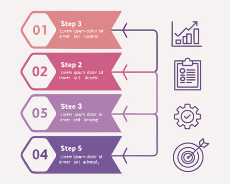 Infographic design template with place for your data. Vector illustration.のイラスト素材