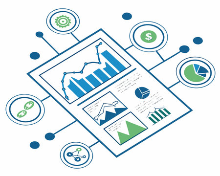Infographic design template with place for your data. Vector illustration.のイラスト素材