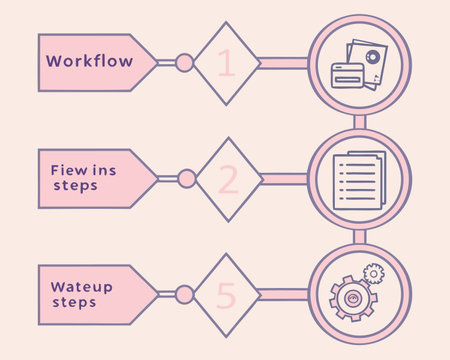 Business infographics. Workflow, process chart. Vector illustration.のイラスト素材