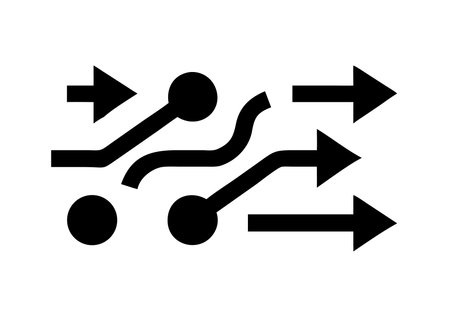 Connections icon, vector illustration. Flat design style eps 10のイラスト素材