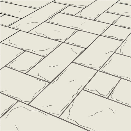 Brick floor. Vector illustration of a brick floor for your design.のイラスト素材