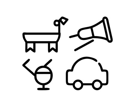 Drink line icon, concept sign, outline vector illustration, linear symbol.のイラスト素材