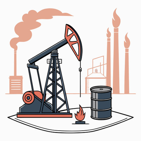 Petroleum industry design, vector illustration eps 10.  graphicのイラスト素材