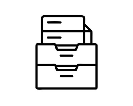 File icon design, Data archive storage organize business office and information theme Vector illustrationのイラスト素材