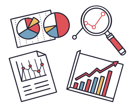 Business analysis and planning graphic design, vector illustration eps10.のイラスト素材