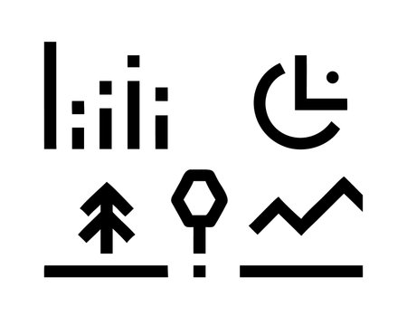 Infographic line icon, concept illustration, outline symbol, vector sign, linear symbol.のイラスト素材