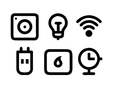 Electricity icon vector. A thin line sign. Isolated contour symbol illustrationのイラスト素材