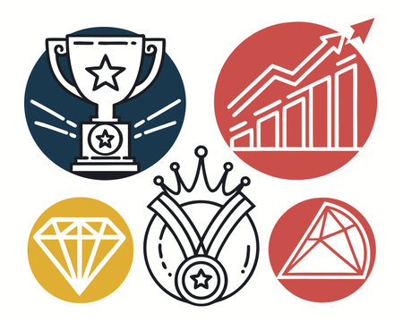 set of business icons, vector illustration eps10 graphic design elementのイラスト素材
