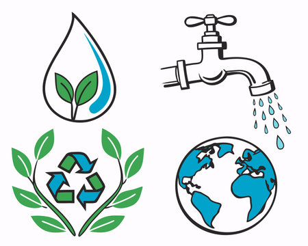 Ecology design over white background, vector illustration. Vector illustration.のイラスト素材