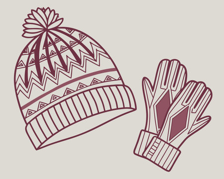 Winter concept with clothes icon design, vector illustration 10 eps graphic.のイラスト素材