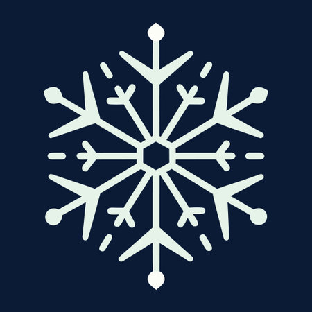Snowflake icon, vector illustration. Flat design style. Snowflake iconのイラスト素材