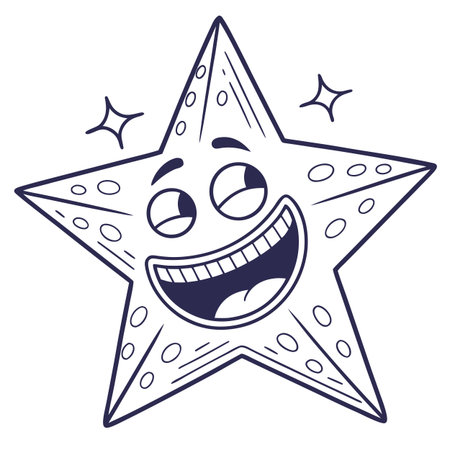 cute starfish cartoon vector illustration graphic design vector illustration graphic designのイラスト素材