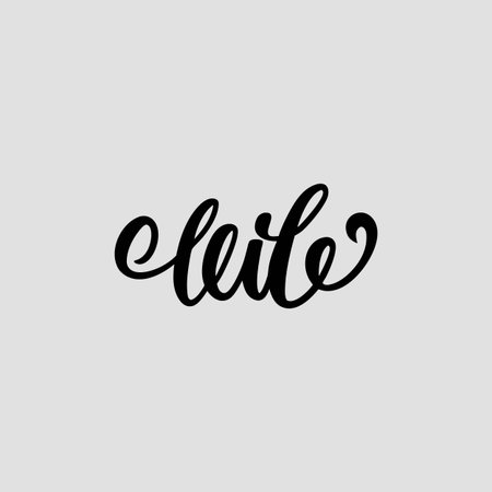 Hand drawn lettering Hello. Vector illustration. Modern calligraphy.のイラスト素材