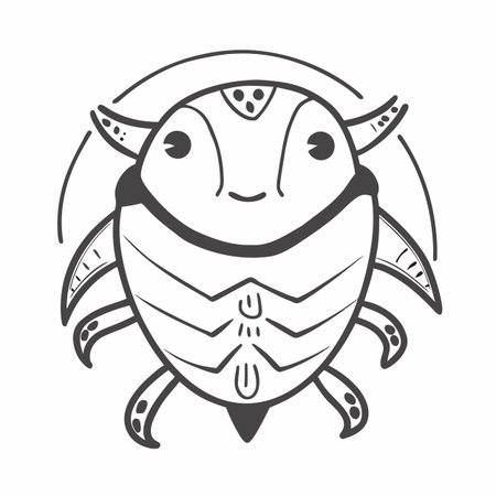 beetle insect design, vector illustration eps10 graphic.のイラスト素材