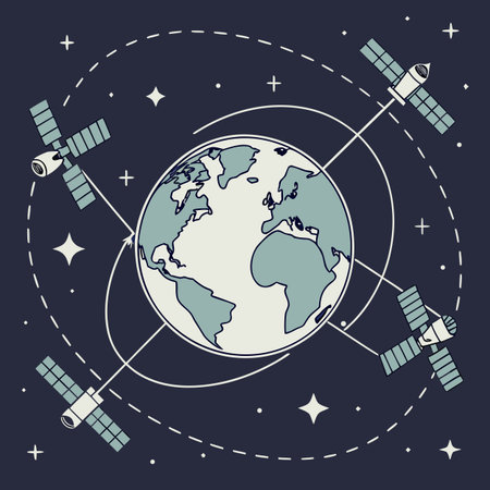 earth planet design, vector illustration eps10 graphic over black backgroundのイラスト素材