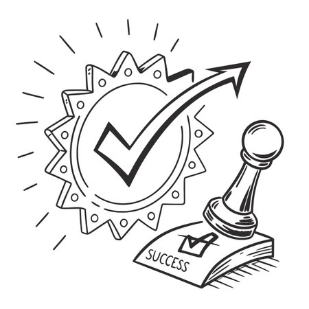 A clean and minimal checkmark icon in vector format, representing completion, success, agreement, or a positive confirmation.のイラスト素材