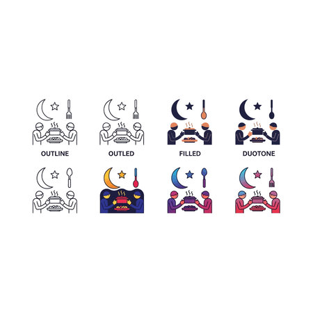 the image shows six cartoon characters in different colors including black and white, blue, orange, purple, pink and red. they appear to be illustrations or logos.のイラスト素材