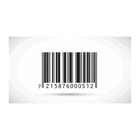 A graphic illustration of a standard barcode with a numerical product code beneath it, symbolizing...