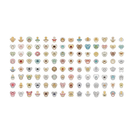 A large grid of colorful and cute vector icons representing a wide variety of subjects including...