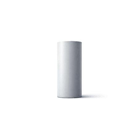 A smooth, polished white marble cylinder with natural grey textures used for product display or architectural decor.のイラスト素材