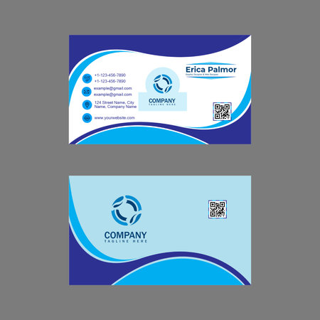 Professional Unique Design Business Card/Visiting Cardのイラスト素材