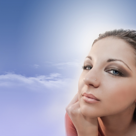 Abstract purification - Purity and  meditation banners for your designの写真素材