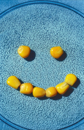 Smile of ripe corns
