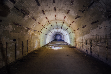Object 221, abandoned soviet bunker, reserve command post of Black Sea Fleetの写真素材
