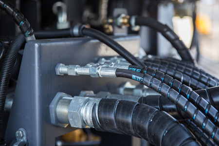 Hydraulic pressure pipes.の写真素材