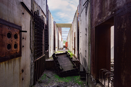 Abandoned construction of energy unit of nuclear power plant.の写真素材