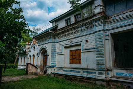Old abandoned mansion in Turmasovo village, Tambov region.