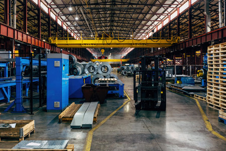 Metalworking factory. Manufacturing of pipes and equipment parts for air ventilation and condition...