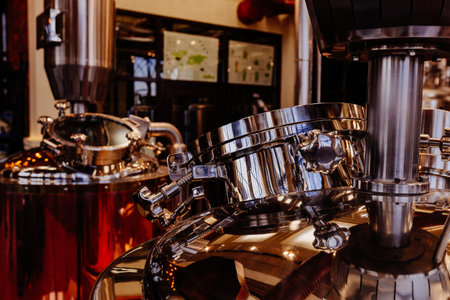private microbrewery. Craft beer production.