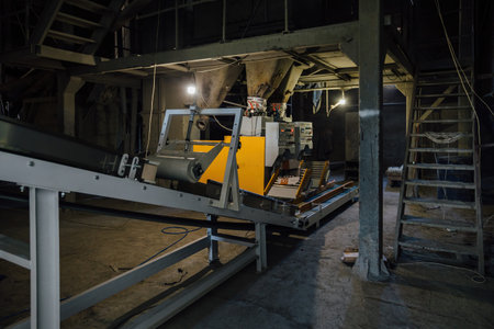 Cement packaging, bagging and stacking machine