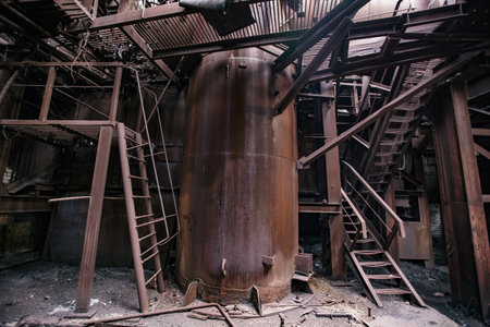 Blast furnace equipment of the metallurgical plant.の写真素材